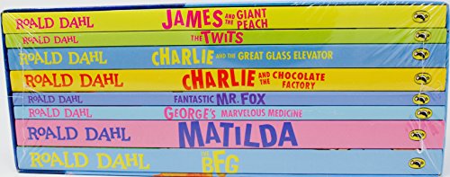 Roald Dahl Collection: 8 Book Box Set (includes Matilda, Charlie and the Great Glass Elevator, Charlie and the Chocolate Factory, Fantastic Mr. Fox, George's Marvelous Medicine, James and the Giant Peach, The Twits, The BFG