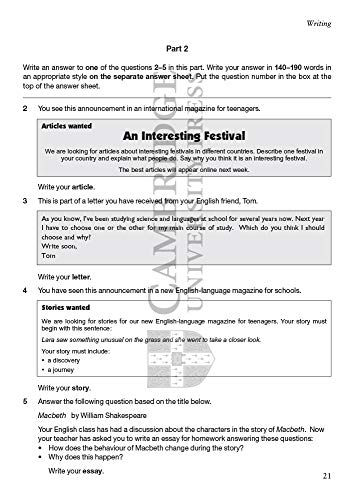 Cambridge English First 1 for Schools for Revised Exam from 2015 Student's Book Pack (Student's Book with Answers and Audio CDs (2))