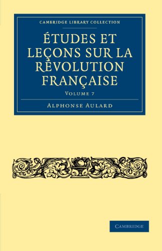 Etudes et lecons sur la Revolution Francaise