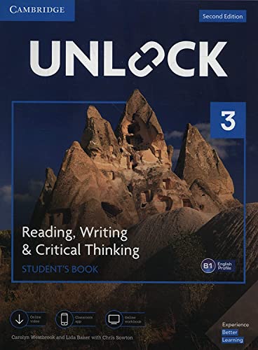 Unlock Level 3 Reading, Writing, & Critical Thinking Student’s Book, Mob App and Online Workbook w/ Downloadable Video