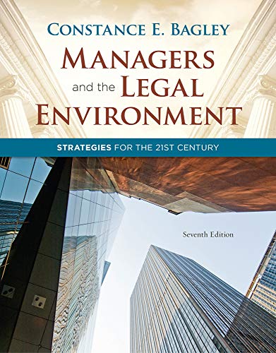Managers and the Legal Environment