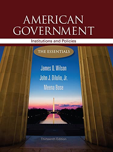 American Government: Institutions and Policies