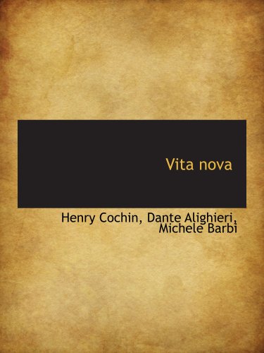 Vita nova (French Edition)