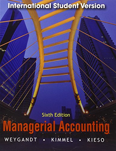 Managerial Accounting: Tools for Business Decision Making