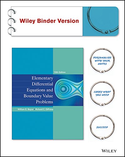 Elementary Differential Equations and Boundary Value Problems, Binder Ready Version