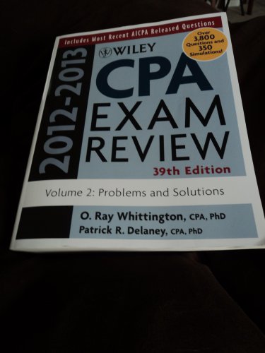 Wiley CPA Examination Review, Problems and Solutions