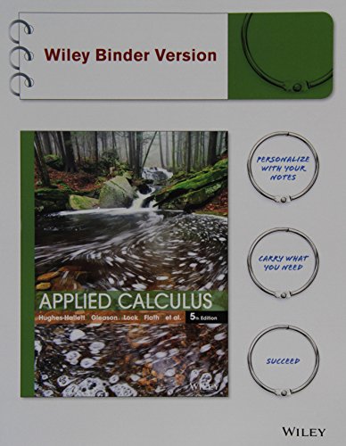 Applied Calculus, Fifth Edition Loose-Leaf Print Companion Tech Upd