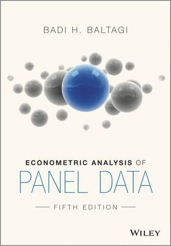 Econometric Analysis of Panel Data