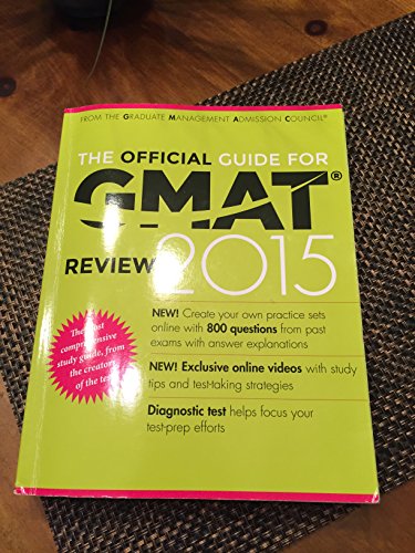 The Official Guide for GMAT Review 2015 with Online Question Bank and Exclusive Video