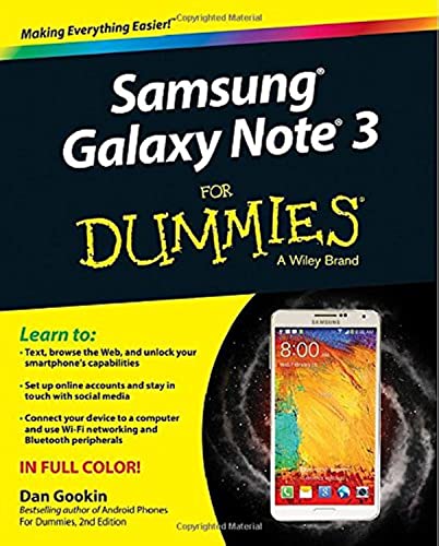 Samsung Galaxy Note 3 for Dummies