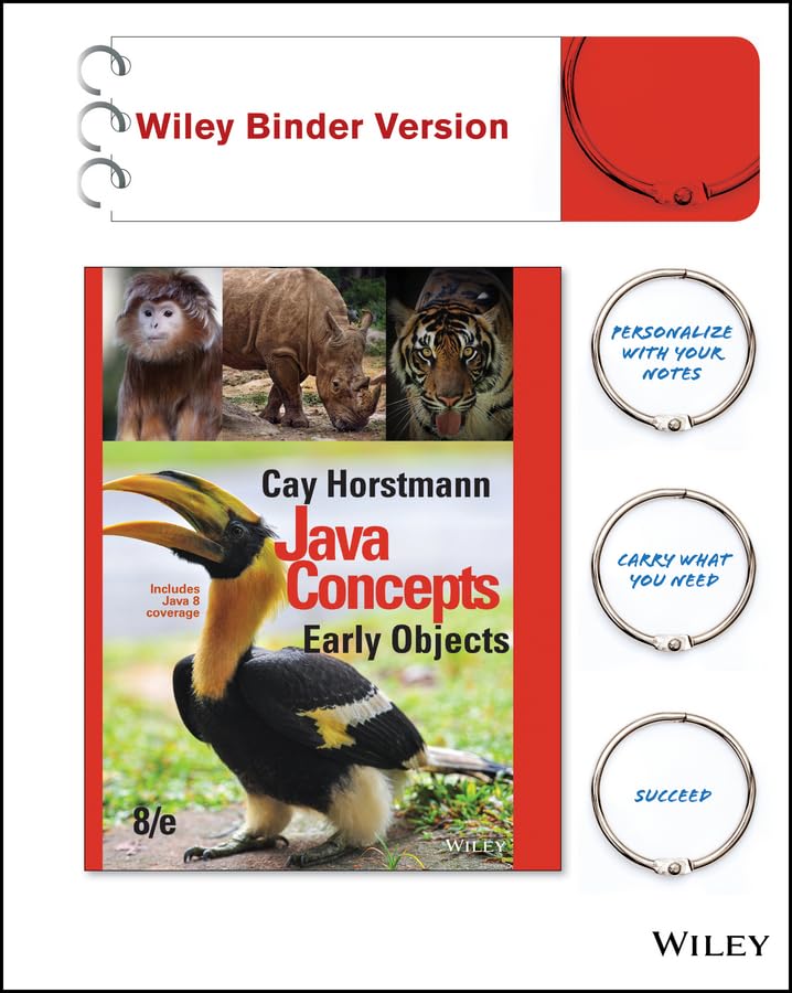 Java Concepts, Binder Ready Version
