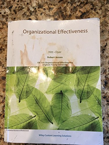 Organizational Effectiveness OB 320 Brigham Young University