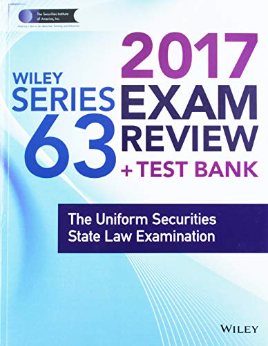 Wiley FINRA Series 63 Exam Review 2017