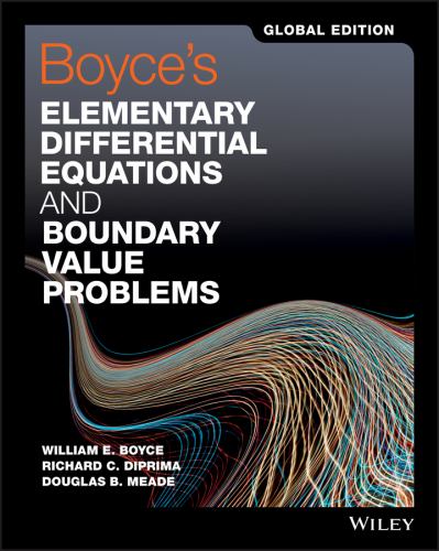Boyce's Elementary Differential Equations and Boundary Value Problems, Global Edition