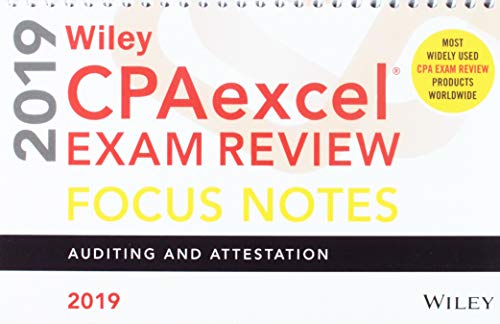 Wiley CPAexcel Exam Review 2019 Focus Notes
