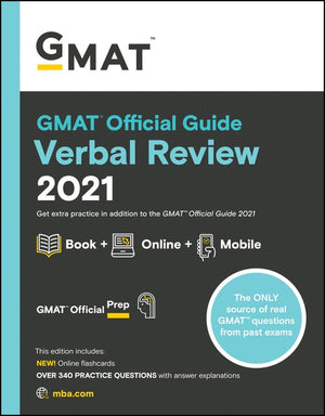 GMAT Official Guide Verbal Review 2021, Book + Online Question Bank