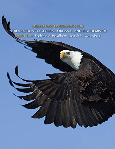 Laboratory Experiments for Introduction to General, Organic and  Biochemistry