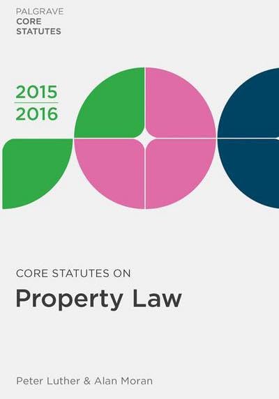 Core Statutes on Property Law