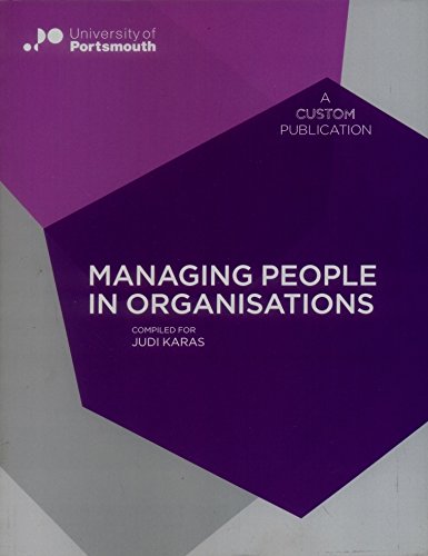 Managing People in Organisations
