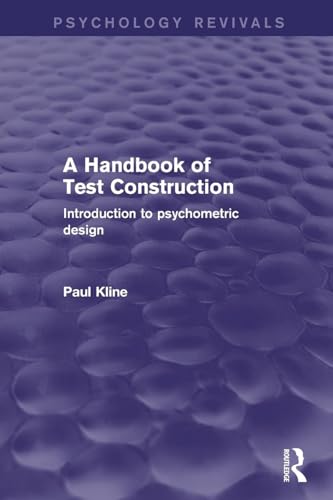 A Handbook of Test Construction (Psychology Revivals)