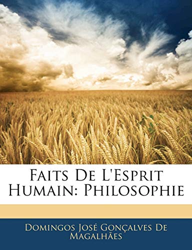 Faits De L'esprit Humain