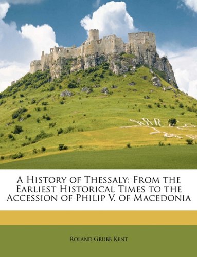 A History of Thessaly