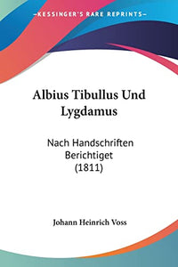 Albius Tibullus Und Lygdamus 