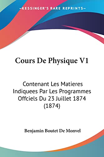 Cours De Physique V1