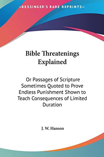 Bible Threatenings Explained