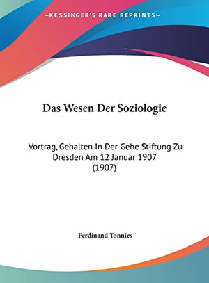 Das Wesen Der Soziologie