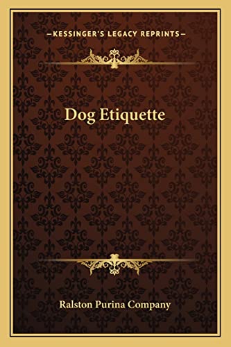 Dog Etiquette