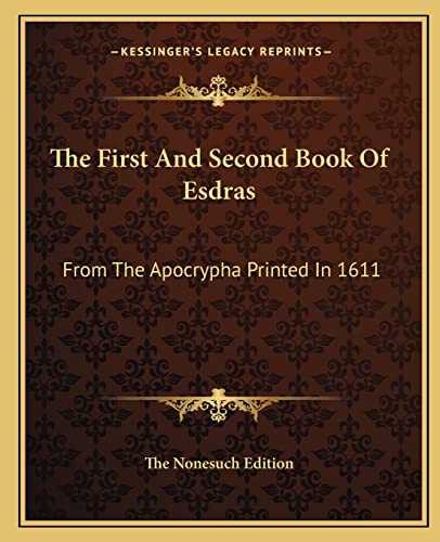 The First And Second Book Of Esdras