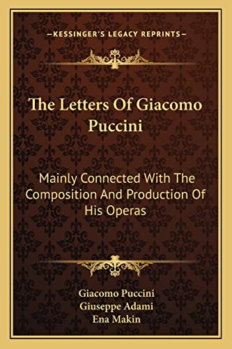 The Letters Of Giacomo Puccini