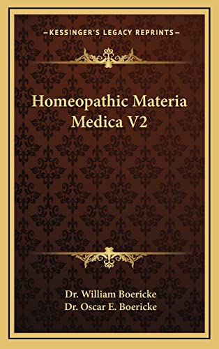Homeopathic Materia Medica V2
