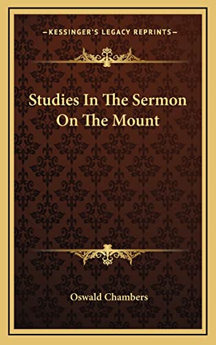 Studies In The Sermon On The Mount