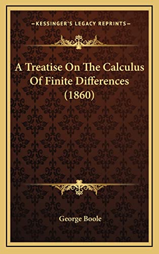 A Treatise On The Calculus Of Finite Differences (1860)