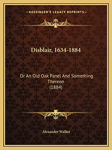 Disblair, 1634-1884 