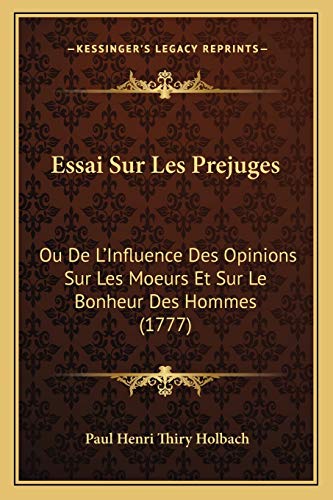Essai Sur Les Prejuges