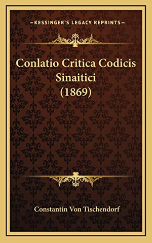 Conlatio Critica Codicis Sinaitici (1869)