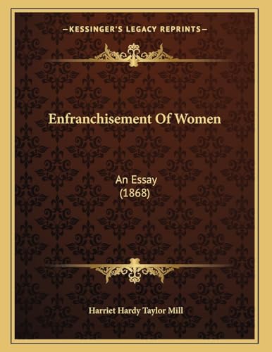 Enfranchisement Of Women