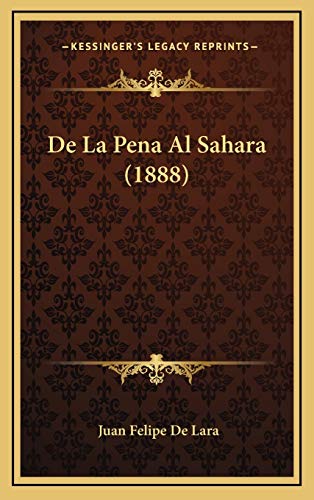 De La Pena Al Sahara (1888)
