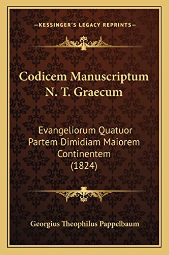Codicem Manuscriptum N. T. Graecum