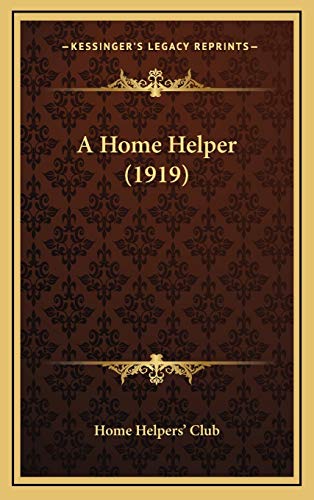 A Home Helper (1919)