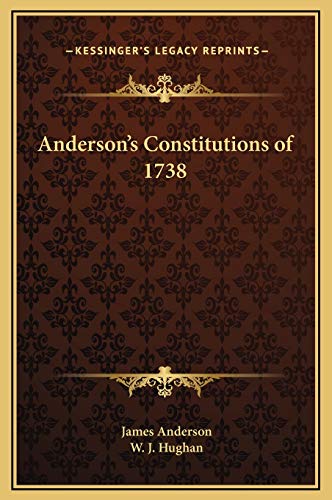 Anderson's Constitutions of 1738