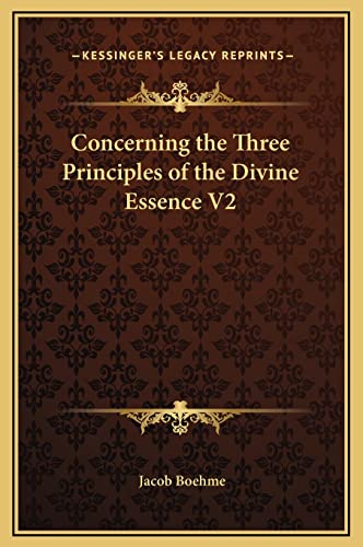 Concerning the Three Principles of the Divine Essence V2
