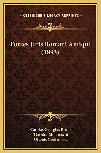 Fontes Juris Romani Antiqui (1893)