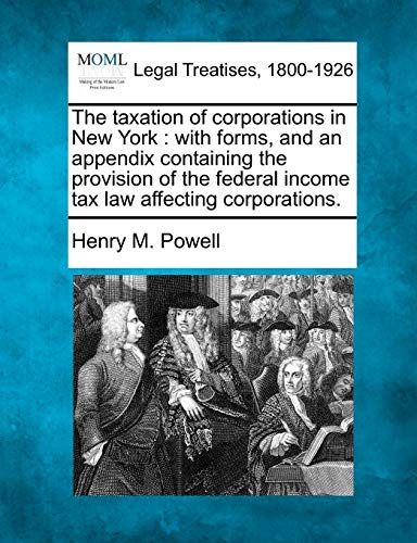 The taxation of corporations in New York