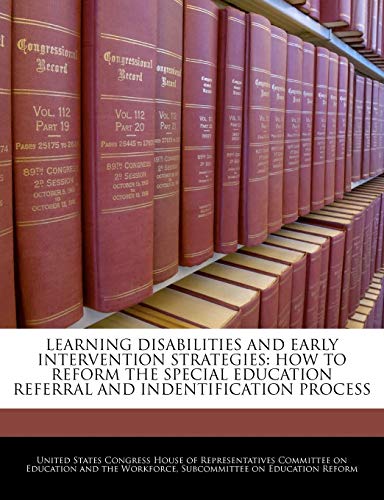 Learning Disabilities and Early Intervention Strategies