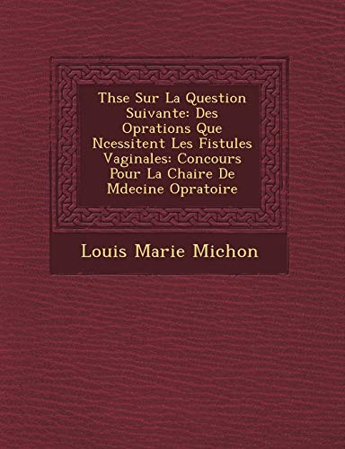 Th Se Sur La Question Suivante