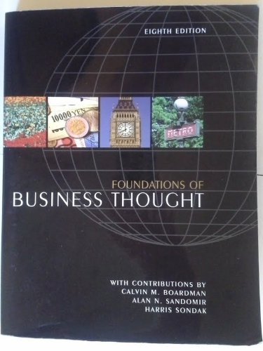 FOUNDATIONS OF BUSINESS THOUGH